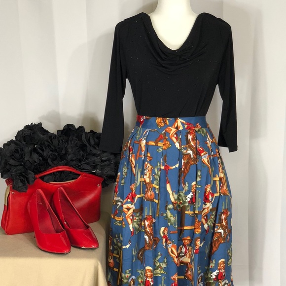 Dresses & Skirts - NEW Pinup Cowgirls Skirt Pinup Girl Clothing
